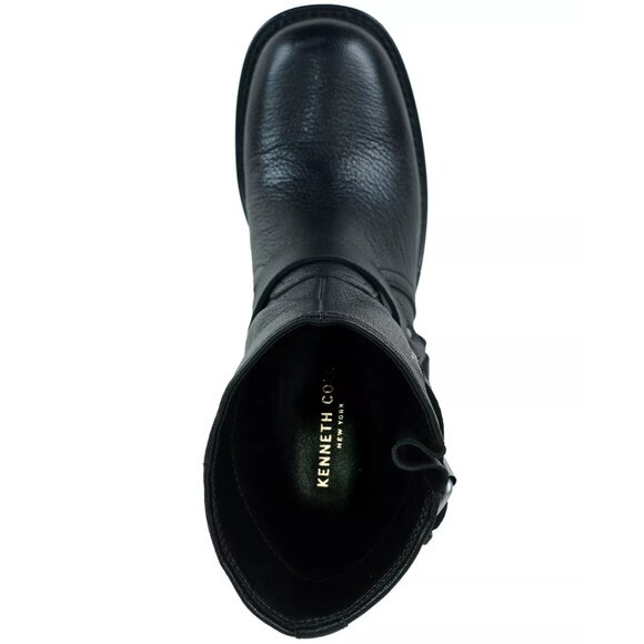 219$ Kenneth Cole New York Stride Block Heel Bootie Women's Size 8 US Black - Picture 4 of 5